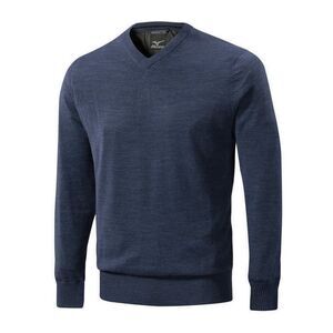 Mizuno Pro Collection Wool Sweater Large Golf Lightweight Navy **